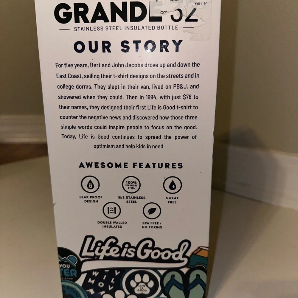Life is Good Grande 25oz Stainless Steel Insulated Tumbler | NIB